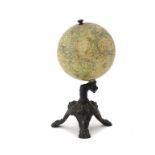 LEBÈGUE & CO (J), PARIS. A 10CM TERRESTRIAL DESK GLOBE, C1900 inscribed TERRESTRIAL GLOVE J. L. & CO