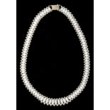 A SOUTH EAST ASIAN GOLD AND FRESHWATER PEARL NECKLACE, CIRCA 1999, 18G