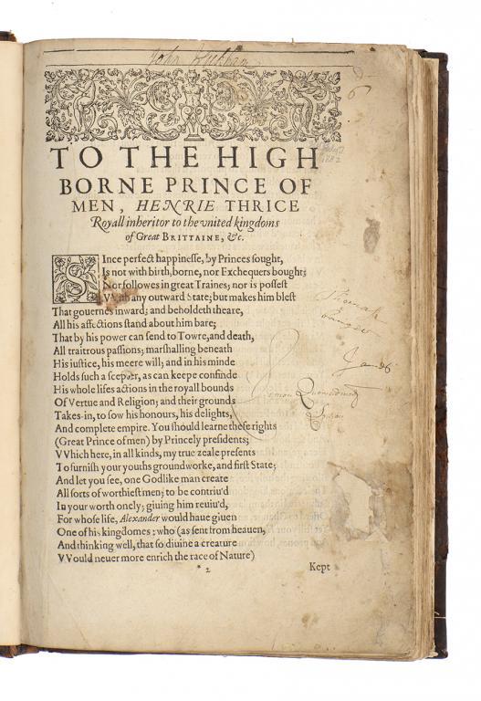 [HOMER (CHAPMAN'S) [THE ILIAD OF HOMER PRINCE OF POETS] in English, wanting title, 17th c