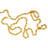 AN ASIAN GOLD NECKLACE MARKED 916, 10.7G