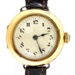 A ROLEX 15CT GOLD LADY'S WRISTWATCH, EARLY 20TH CENTURY