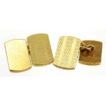 A PAIR OF 9CT GOLD CUFFLINKS, 15.3G