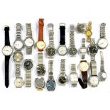 A COLLECTION OF SEIKO WRISTWATCHES, PRINCIPALLY STAINLESS STEEL AND GENTLEMAN'S MODELS (23)