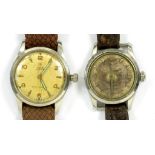 TWO ROLEX TUDOR STAINLESS STEEL OYSTER AND OYSTER ROYAL GENTLEMAN'S WRISTWATCHES