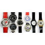 EIGHT VARIOUS SWATCH WRISTWATCHES