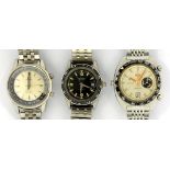 THREE VERTEX ENIMA AND TAG HEUER WRISTWATCHES, INCLUDING A CHRONOGRAPH