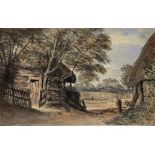 DR WILLIAM CROTCH (1775-1847) PATHWAY AT BECKLEY dated 24.9.1802 and inscribed verso, watercolour,