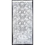 A NOTTINGHAM LACE PANEL OF EXHIBITION QUALITY BY SIMON, MAY & CO, LATE 19TH C or curtain lace,