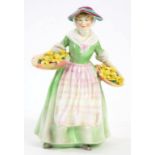 A ROYAL DOULTON FIGURE OF DAFFY DOWN DILLY, 20CM H, PRINTED MARK PAINTED HN1712