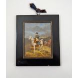 N. Gerard
Miniature of Napoleon on horseback
Watercolour and bodycolour
Signed mid right
13.