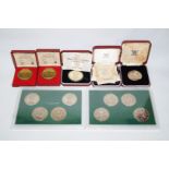 Two Isle of Man commemorative Olympic coin sets,