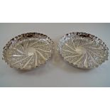 A pair of silver plated dishes, by Roberts & Belk, retailed by Hardy Brothers of Sydney, circa 1900,