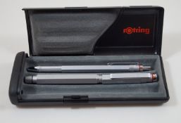 A Rotring 600 series 2 FP and BP with Audi logo on pens