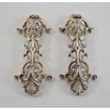 A pair of Exeter silver knife rests, by Joseph Fulton of Bristol, apparently no date letter,