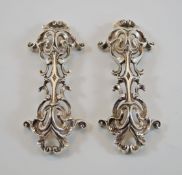 A pair of Exeter silver knife rests, by Joseph Fulton of Bristol, apparently no date letter,