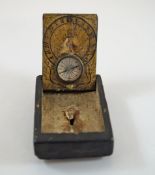 A 19th century wooden cased compass,