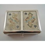 A late Victorian silver card box, by William Comyns, London 1899,