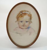 Hester Martin Howe
Portrait of a young girl
Pencil and watercolour
Signed lower left
19cm x 13.