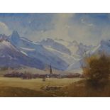 Oswald Rampl (1911 - 1991)
Town with mountains beyond
Watercolour
Signed and dated 1967 lower