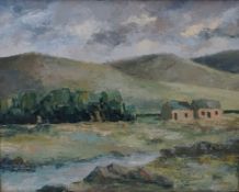 20th century school
Cottages in a mountainous landscape
Oil on board
36.5cm x 49.