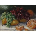 A.Damish
Still life with fruit on a table
Oil on canvas
Signed and dated 1907 lower right
26cm x 33.