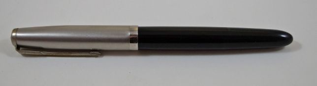 A Parker 51 vacumatic fountain pen with transition steel cap