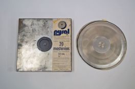 A quantity of master recording disks in aluminum