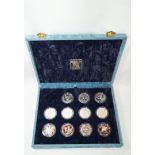 A silver Royal Mint 1986 Commonwealth Games part coin set,