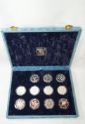 A silver Royal Mint 1986 Commonwealth Games part coin set,