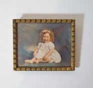 S. P. Andrew
Portrait of a young girl
Oil on board
Signed middle right
5.5cm x 6.