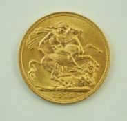 A 1913 full gold sovereign