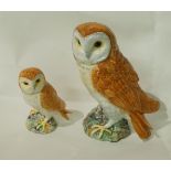 A Beswick figure of a barn owl, model number 1046, impressed factory marks, 20cm high,