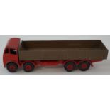 A Dinky toy Foden eight wheeler brown load bay lorry