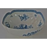 A Worcester lobed bowl,