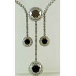 A Chopard diamond and hematite necklace,