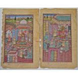 Indian School
Maharaja and courtiers
Gouache
Script verso
27.5cm x 16.