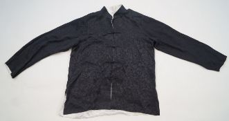 A Chinese silk reversible jacket,