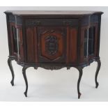 An early 20th century mahogany side cabinet,