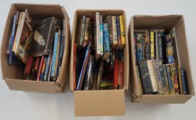 A large collection of sci-fi and space related books including various first editions