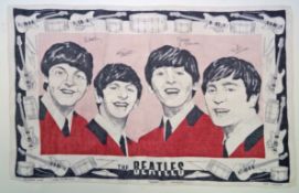 An original Beatles tea towel