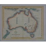 Map of Australia, noted lower right as "drawn and engraved by J.