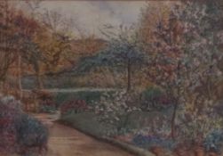 English school, mid 20th century
English gardens
Watercolours,