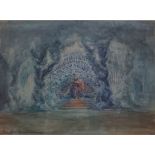 English school, late 19th century 
Drury Lane stage design
Watercolour,