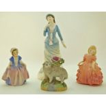 Three Royal Doulton figures, Sally HN3871, Dinky Do HN1678, Rose HN1368,