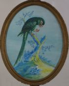 Robert Morris
Study of a parrot
Signed lower right
Watercolour and bodycolour
44cm x33cm (oval)