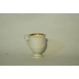 A 19th century Meissen porcelain cabinet cup with Etruscan style handle,