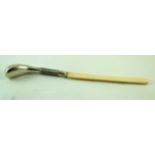 A novelty silver and ivory golf club paper knife, Birmingham 1906,