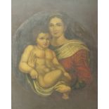 Continental School, 19th century
Mother and child
Oil on board
40.