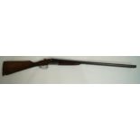 A 12 bore, Ebor shotgun, box lock side by side ext.