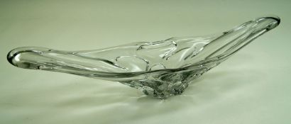A Murano style glass vase of flared elongated form, 72.